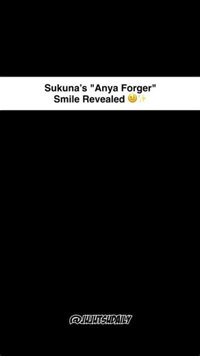 Sukuna’s Anya Forger Smile Revealed 🤨✨ #anime #jujutsukaisen #jujutsudaily #jjk