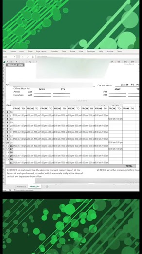 Automate Daily Time Records with Excel
