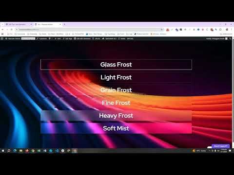 How to create Liquid Glass background effects in Elementor