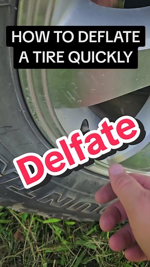 Here's how to deflate a tire quickly. #offroad #overland #tires #deflate #inflate #pressure #valvestem #howto #jakesohvadventures