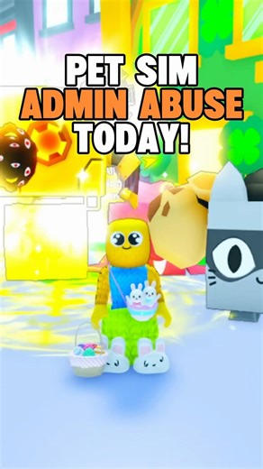 Pet Simulator is Having Admin Abuse & New UPDATE! #roblox #petsimulator #adminabuse