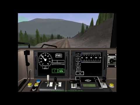 Microsoft Train Simulator: Marias Pass (Shelby to Whitefish) Timelapse