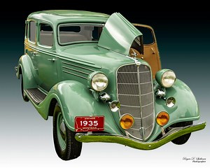 1935 Terraplane, 1930s American Cars, Classic Car Photo, Glossy Photo Print, Stretched Canvas Wall Art, Giclée Print Wall Art - Etsy