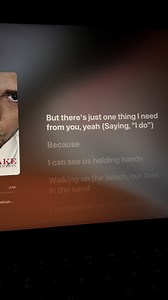 My Love — Justin Timberlake lyric snippet