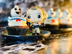 Ghostbusters Stay Puft S'Mores Cupcakes