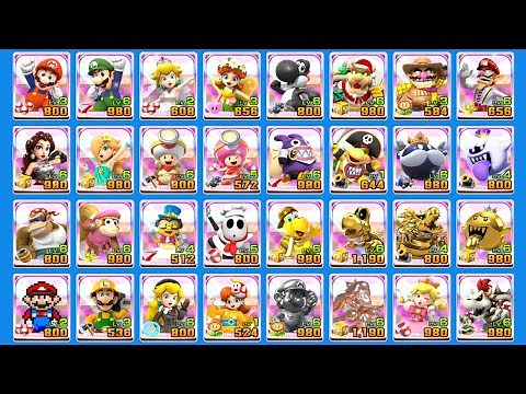 Mario Kart Tour - All Characters, Karts & Gliders (2020)