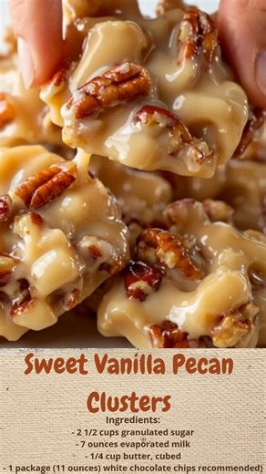 Sweet Vanilla Pecan Clusters | Cakecrafted Recipes