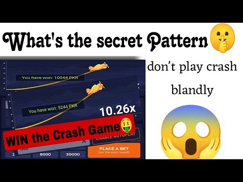 What's the SECRET Pattern🤫 to WIN the Crash Game🤑don't play crash blandly