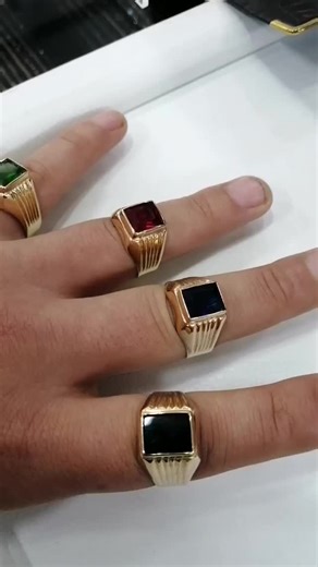 Exploring Men's Gold Rings with Colorful Gemstones