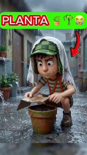 CHAVITO TIENE UNA TAREA📚 DE TENER UNA GRAN PLANTITA 🪴🌴😭