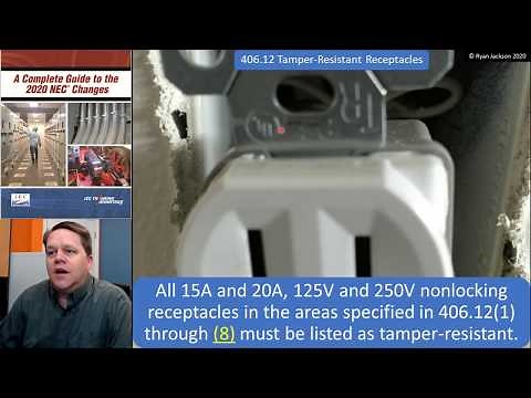 2020 NEC 406.12: Tamper Resistant Receptacles