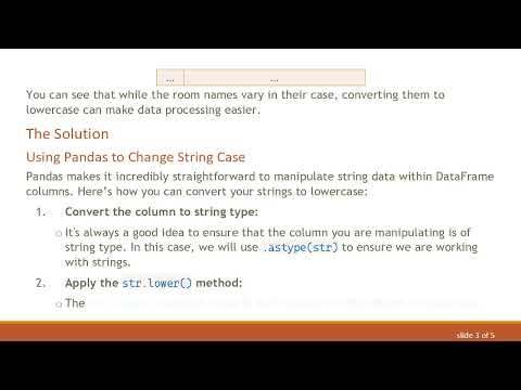 How to Lowercase an Array of Strings in a DataFrame Column using Pandas