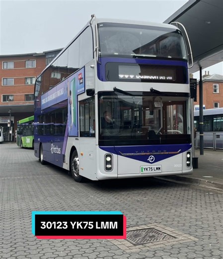 Here is First Essex || (Basildon Depot) Yutong U11DD⚡️(First - UltraViolet Livery) || 30123 YK75 LMM || 300 Chelmsford -To- Basildon || Friday 9th March 2026 || Chelmsford Bus Station || #fyp #busenthusiast #FirstEssex #FirstEssexBusSpotter #FESXBS