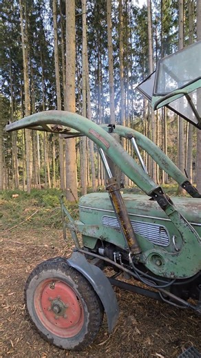 Fendt Farmer 3S mit eigenbau Rückewagen. #farming