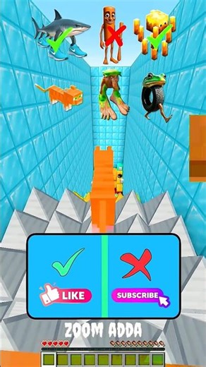 MINECRAFT MOBS VS REACHING DOWN SPIKES #teamfx