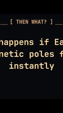 What happens if Earth's magnetic poles flip instantly #shorts