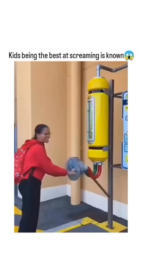 Wise Brain Hub on Instagram: "This instagram reel captures children at a public arcade-style “scream meter” machine, where they take turns yelling into a microphone to light up a decibel gauge, culminating in a toddler’s piercing scream that maxes out the display with flashing lights and effects. , an account with over 2 million followers dedicated to absura, context-tree human moments, this clip has garnered 550,000 views and 25,000 likes since December 10, 2025, sparking replies referencing Mo