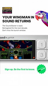 2K views | BIG NEWS! The legendary Sound Blaster is back, reimagined for the next decade! Get ready to experience audio like never before. Sign up now and be first in line when we launch on Kickstarter soon! | Creative Labs | Facebook