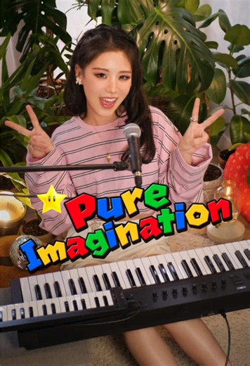 My funky “imagination”… 🍄🌟💭 💿 “Pure Imagination” – Leslie Bricusse & Anthony Newley (from the movie Willy Wonka & the Chocolate Factory 🎩) #cover #singing #keyboardist #mario #funky