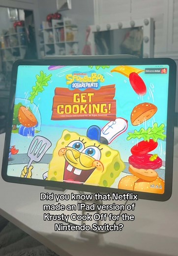 SpongeBob SquarePants Get Cooking is a great alternative to Krusty Krab cook off and it’s available to any device with a valid Netflix account 💗 Also be sure to check out my 'Gaming💗’ collection in the favorites tab on my page, for more gaming content! In this video I am playing @Netflix ‘s Get Cooking on my @apple iPad Pro, using a @LISENUS iPad stand (linked in my Amazon store front) 💗 #spongebob #krustycookoff #ipad #nintendoswitch #netflix #ipadgames #netflixgames #getcooking #girlgamer #