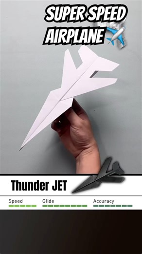 How to make homemade origami jet paper plane#diy #papercraft #origami #paper #craft #shorts