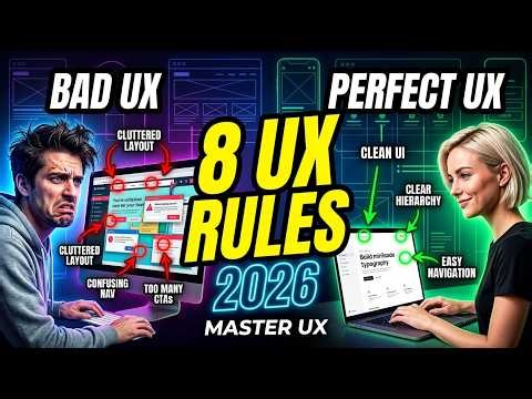 How to Master UX Design Principles (2026) 💡 | 8 Rules That Actually Work