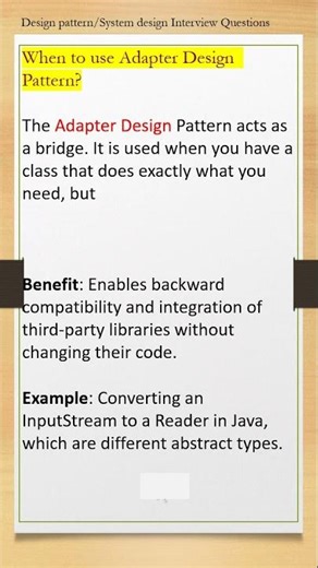 Adapter design pattern