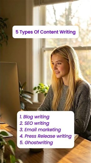5 Types Of Content Writing #writingtips