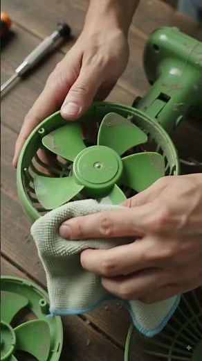Deep Cleaning & Repairing an Old Mini Fan 🧼🔧