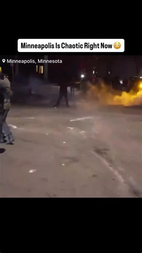 RTN Miami on Instagram: "#RTN: Watch as anti-ICE protesters flee from federal agents where clashes have erupted with officers using tear gas and flash bangs. Video from the scene shows one protester being hit by crowd control munitions while others launch fireworks and other projectiles toward the agents during the ongoing confrontation."