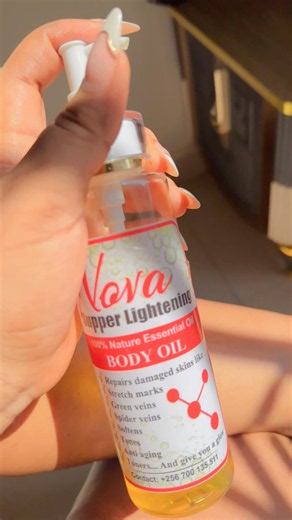 Nova Smooth Super Lightening Oil ✨ Helps improve the appearance of dark spots, stretch marks, uneven skin tone, green/spider veins and fine lines, while leaving the skin soft, smooth and glowing. Nova Smooth Super Lightening Oil — smooth skin, even tone, beautiful glow. #NovaSmooth #NovaSkincare #LighteningOil #BodyOil #EvenSkinTone