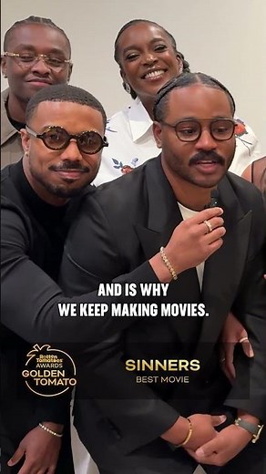 Sinners Wins Best Movie of 2025 #RottenTomatoesAwards