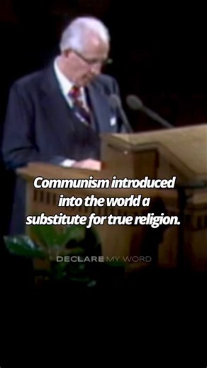 🗣: Ezra Taft Benson • “Communism introduced into the world a substitute for true religion. It is a counterfeit of the gospel plan. The false prophets of Communism predict a utopian society. This, they proclaim, will only be brought about as capitalism and free enterprise are overthrown, private property abolished, the family as a social unit eliminated, all classes abolished, all governments overthrown, and a communal ownership of property in a classless, stateless society established. Since 19