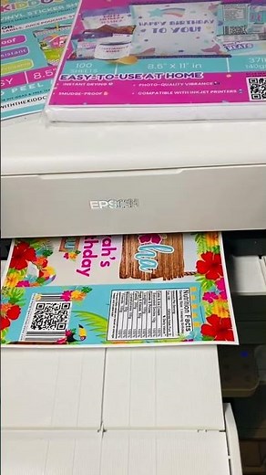 Glossy Luau Chip Bag Printing Reveal! #printwithme #partyprintables