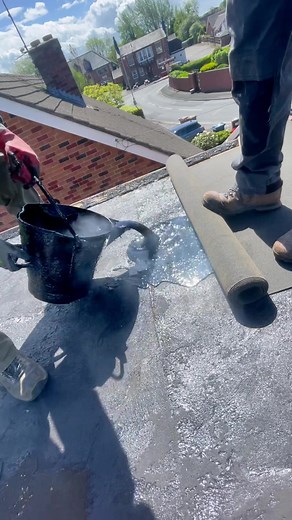 Hot Tar Roofing: Traditional Techniques for Perfect Roofing | ASMR Video
