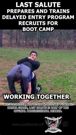 Last Salute prepares and trains delayed entry program recruits for boot camp, working together