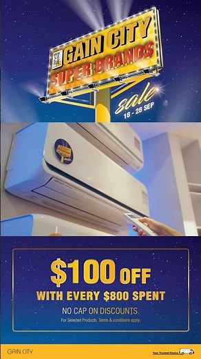 Gain City Super Brands Sale (Aircon)