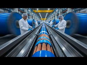 Inside a Massive Cable Factory: How Submarine Fiber Optics Are Made