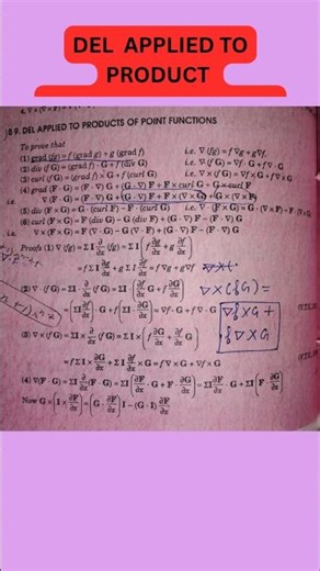 Del applied to product point functions#shortsvideo#education#shortsfeed#mathematics#tech#technology