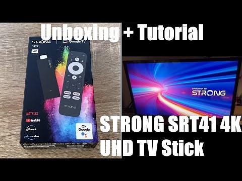 STRONG SRT41 | TV Stick | 4K UHD Stick | HDMI | Google TV | Chromecast Unboxing and instructions