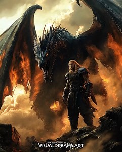 Journey beyond the ordinary, where ancient dragons guard secrets untold and magic weaves through every heartbeat. 🐉✨ Let this reel ignite your sense of wonder, calling you to a realm where legends live and dreams take wing. | VisualDreams.art - Dragons & Fantasy Creatures - AI