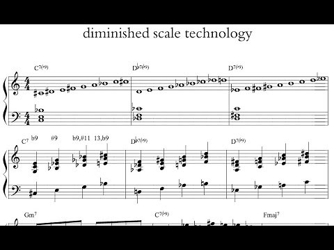 The DIMINISHED SCALE in depth, UNLOCK the secrets of jazz