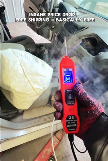 Free shipping, free shipping, free shipping! US only. 🇺🇸 How to find electrical shorts in seconds! ⚡️👀 This tool literally pays for itself after one use! 💸🙌 Stop wasting money at the mechanic! Do this instead. 🛠️✨ The genius tool every car owner needs right now! 🚗💨 Power Circuit Probe Tester 3.5V-36V DC Automotive Car Electric Fuse Voltage Tester with LED Test Light HD LCD Readout Overload Protection Short Circuit Finder 14.7FT Cable #carhacks #mechanictips #tiktokshopfinds #automotive #