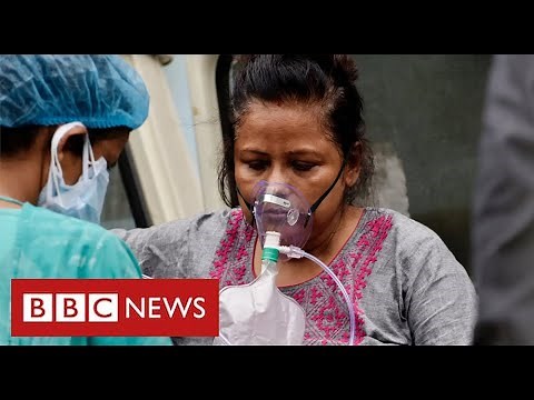 Hospitals in India run out of oxygen as its Covid cases hit world record levels - BBC News