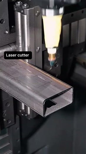 High Precision Metal Pipe Laser Cutting #MetalProcessing #Engineering #MachineWork