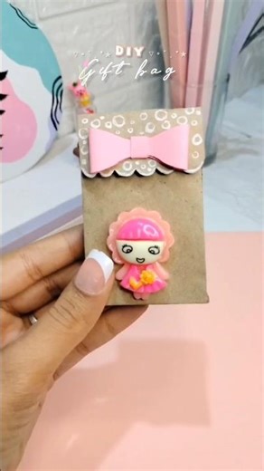 “Easy Gift Bag Idea 🎁 | Very Cute & Cheap”#diy #craft #youtubeshorts #shorts