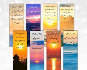 Bible Verse Bookmarks, Printable Bible Verse Bookmarks, Christian Bookmarks, Digital Bookmarks to Download, Set of 8 Book Marks - Etsy