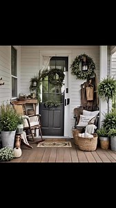 Spring Porch Ideas from Pinterest 🌸🌿🌺 #springiscoming #springdecor #springdecorating #springdecoration #porchdecor #springporch #homedecor #homedecorideas | Beth's Country Primitive Home Decor