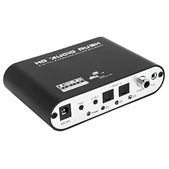 Amazon.com: 5.1 CH Audio Decoder SPDIF Coaxial to DTS AC3 Digital to 5.1 Amplifier Analog Converter for,DVD Player,/500