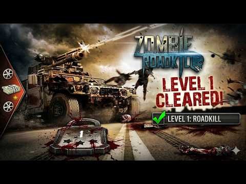 Zombie Roadkill: Level 1 Cleared! (Max Upgrades) #zombie #gaming #zombieroadkill